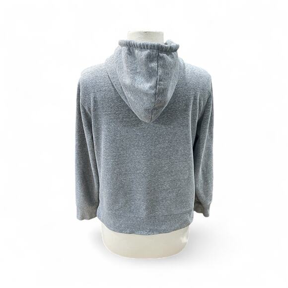 Madewell Full-Zip Hoodie Sweatshirt Women’s Size Large Gray Cozy Loungewear - Picture 2 of 13